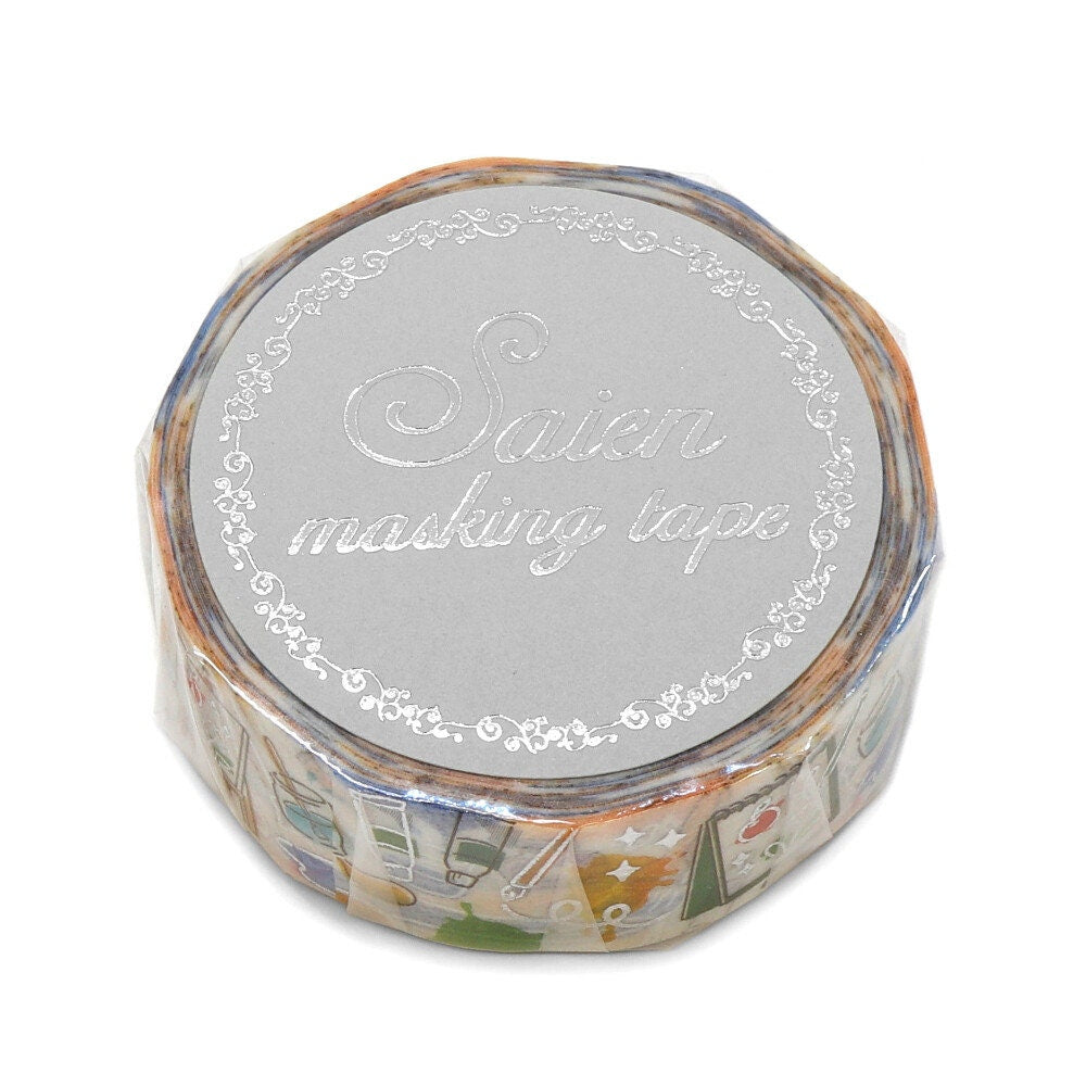 Saien Limited Autumn Series Foil Series Silver Foil Washi Tape  - Painting Tools