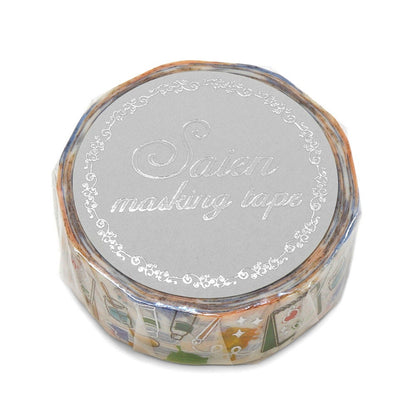 Saien Limited Autumn Series Foil Series Silver Foil Washi Tape  - Painting Tools