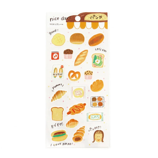 Saien Nice Day Washi Sticker Series - Bread