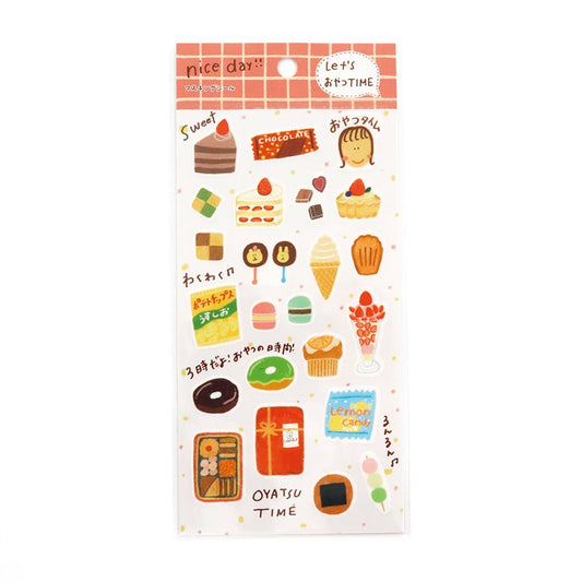 Saien Nice Day Washi Sticker Series - Snack Time