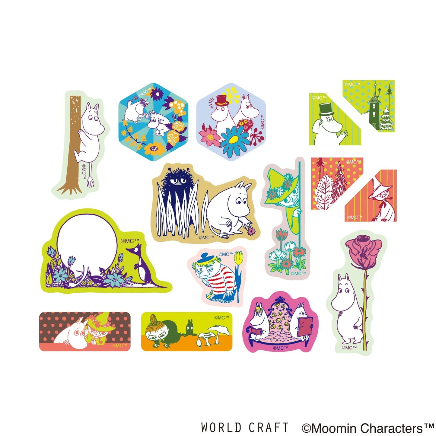 Moomin Limited Flake Sticker Bag  - Moominvalley's Forset B