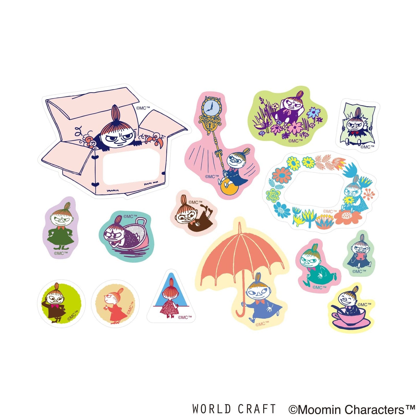 Moomin Limited Flake Sticker Bag  - - Little My Selection