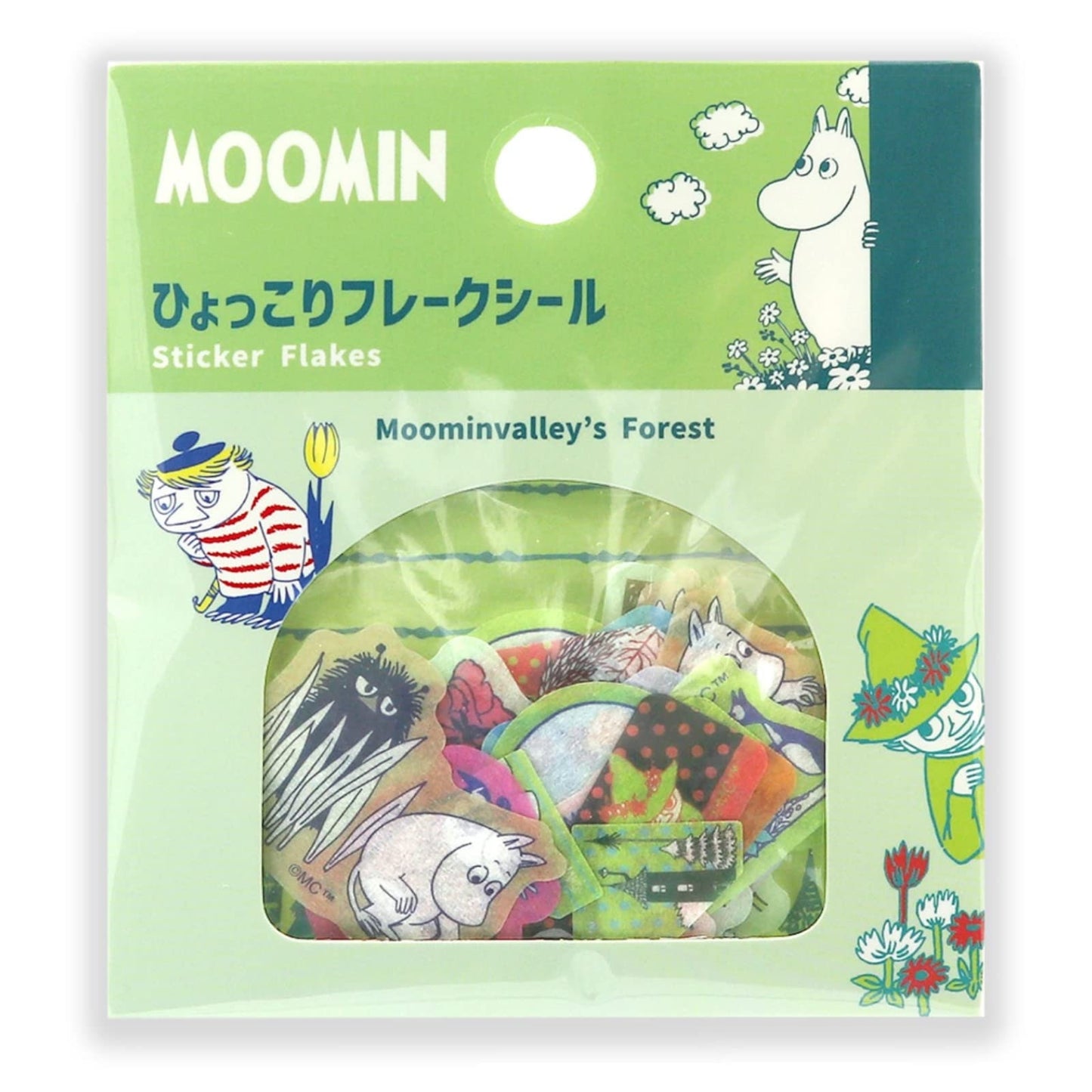 Moomin Limited Flake Sticker Bag  - Moominvalley's Forset B