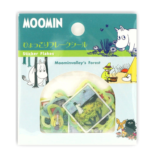 Moomin Limited Flake Sticker Bag  - Moominvalley's Forset C