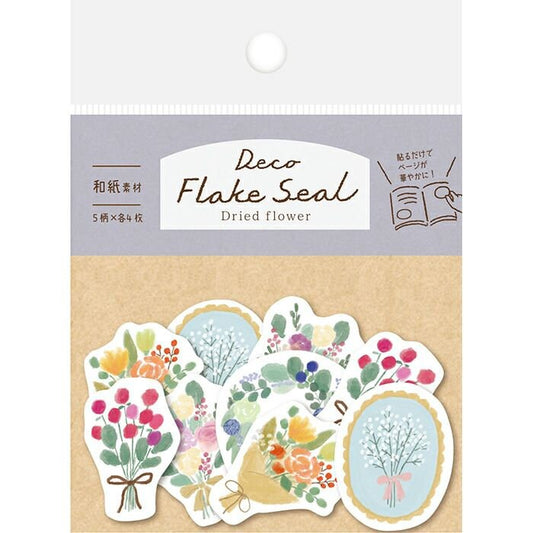 Japanese Washi Flake Sticker Bag - Flower