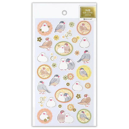 Foron Pearl Series Gold Foil Sticker - Graceful Bird