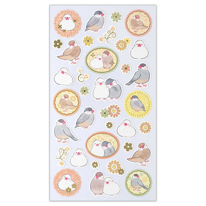 Foron Pearl Series Gold Foil Sticker - Graceful Bird