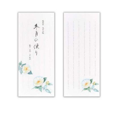 Small Writing Notepad Series - White Camellia