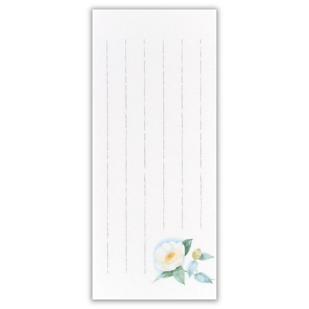 Small Writing Notepad Series - White Camellia