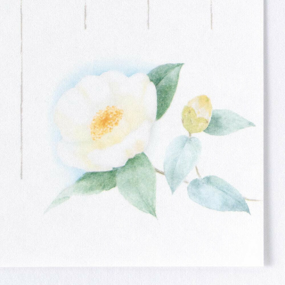 Small Writing Notepad Series - White Camellia