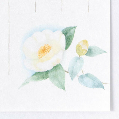 Small Writing Notepad Series - White Camellia