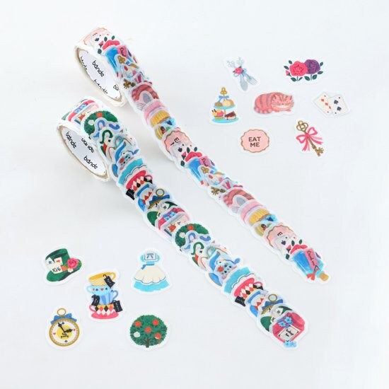 Washi Sticker Roll Series - Alice's Tea Party