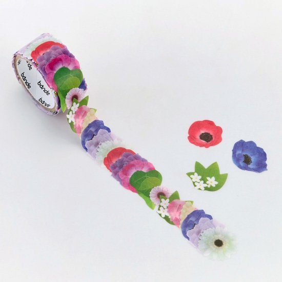 Washi Sticker Roll Series - Anemone