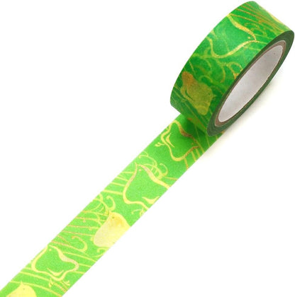 Kimono Zen Series Gold Foil Washi Tape - Wave Chidori