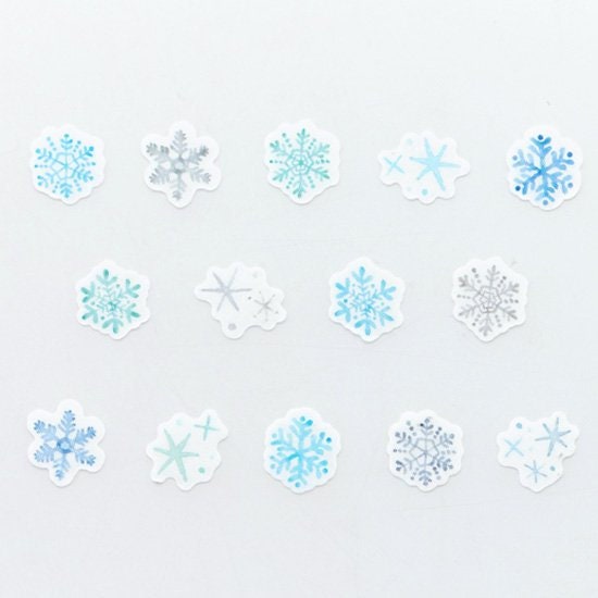 Washi Sticker Roll Series - Sparkling Snow