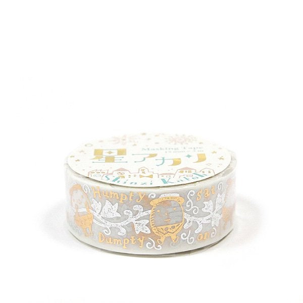 Starlight Series Gold and SSilver iver Foil Washi Tape - Humpty dumpty