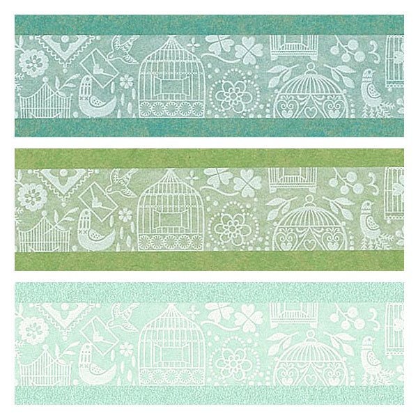 OBORO Series White Lace Washi Tape - Cage