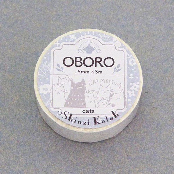 OBORO Series White Lace Washi Tape - Cat