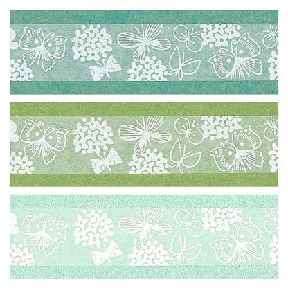 OBORO Series White Lace Washi Tape - Butterfly