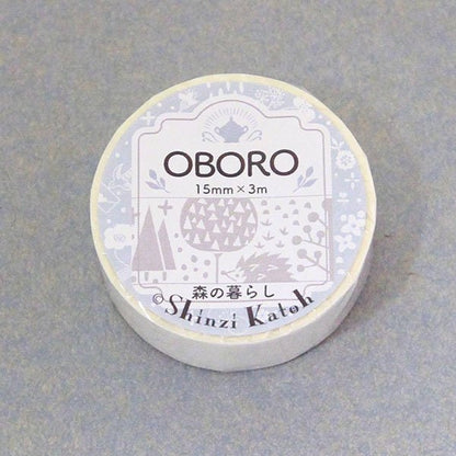 OBORO Series White Lace Washi Tape - Forest Life