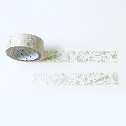 Kenji Miyazawa Series Gold Silhouette Lace Washi Tape - The Night of the Milky Way Train