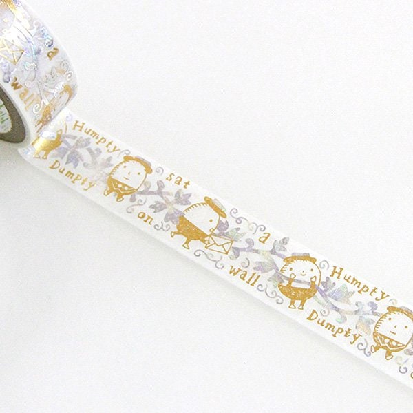 Starlight Series Gold and SSilver iver Foil Washi Tape - Humpty dumpty