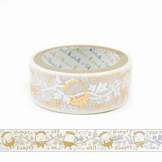 Starlight Series Gold and SSilver iver Foil Washi Tape - Humpty dumpty