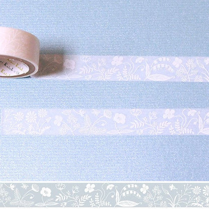 OBORO Series White Lace Washi Tape - Forest Life