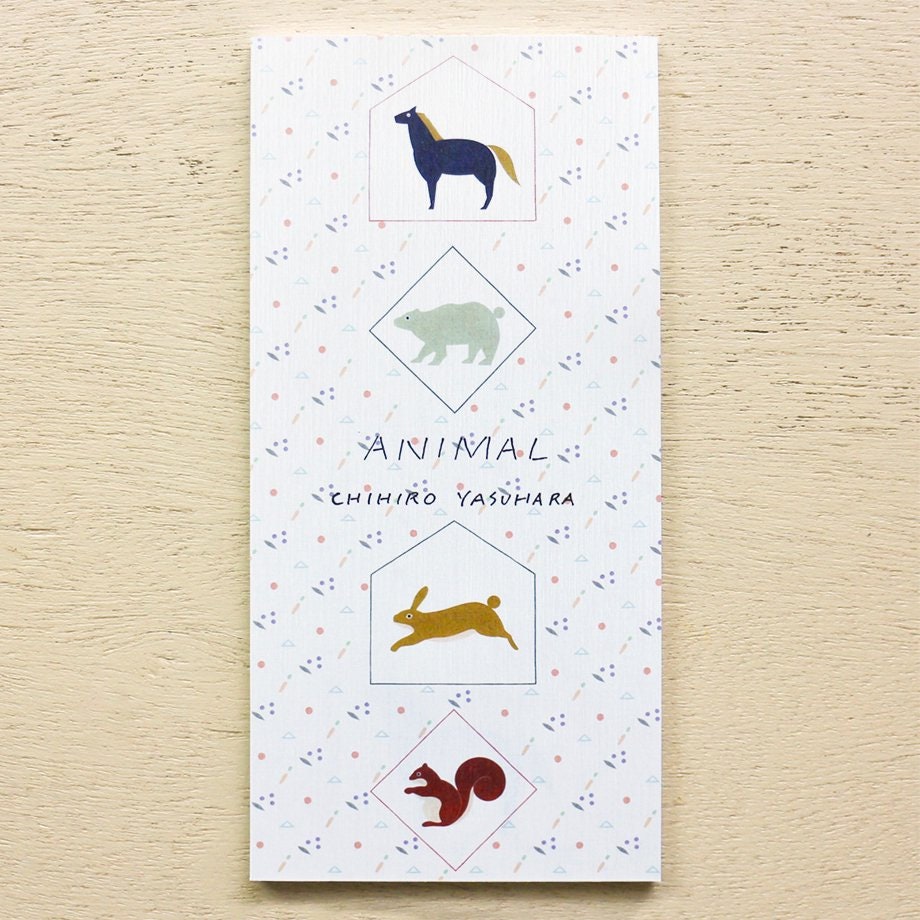 Mini Note Pad Series designed by Chihiro Yasuhara - ANIMAL