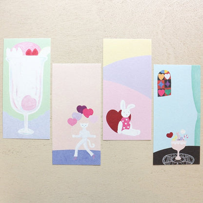 Mini Note Pad Series designed by Hirose Beni - HEARTS