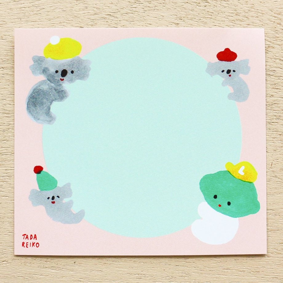 Memo Pad Series designed by Reiko Tada Lemon & Lime with Animals