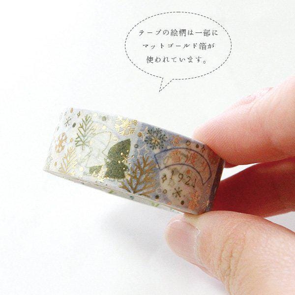 Kenji Miyazawa's Theater Series Gold Foil Washi Tape - Blue Tourmaline 1