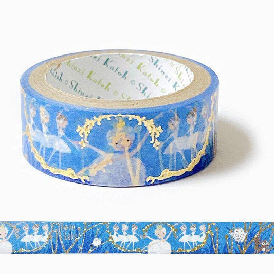 Ballet Theater Series Gold Foil Washi Tape - Swan Lake