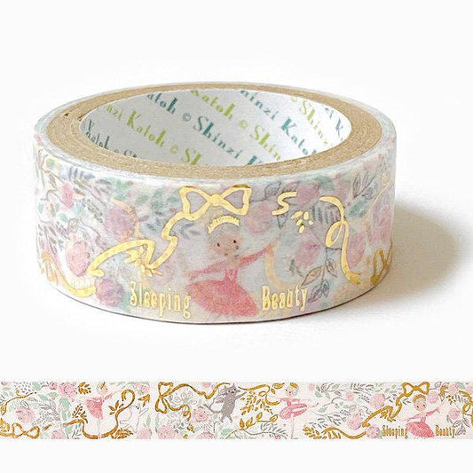 Ballet Theater Series Gold Foil Washi Tape - Sleeping Beauty