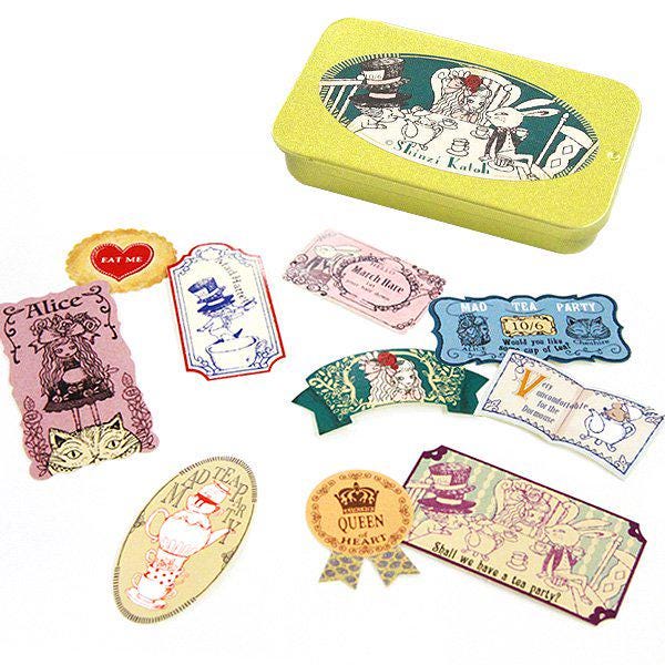 Alice's Adventures in Wonderland Series - Sticker Iron Box Tea party