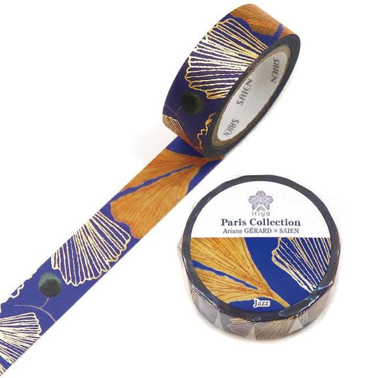 Saien x IRIYA Ariane GERARD Paris Collection Gold Foil Washi Tape  - Jazz