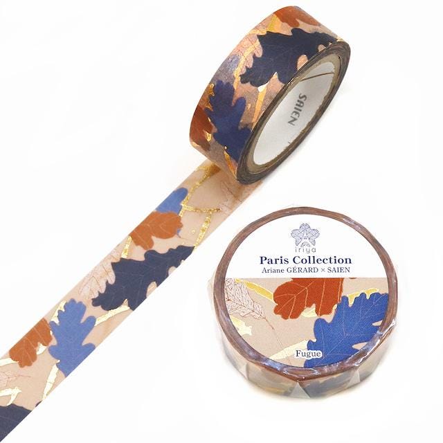 Saien x IRIYA Ariane GERARD Paris Collection Gold Foil Washi Tape  - Fugue