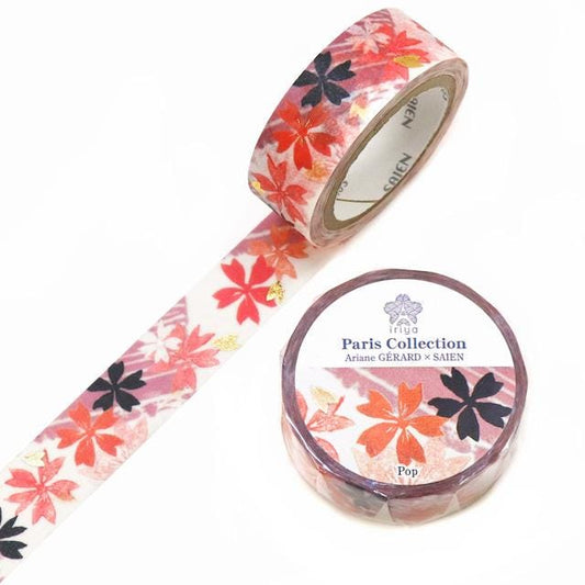 Saien x IRIYA Ariane GERARD Paris Collection Gold Foil Washi Tape  - Pop