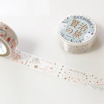 Kenji Miyazawa's Theater Series Gold Foil Washi Tape - Jasper 1