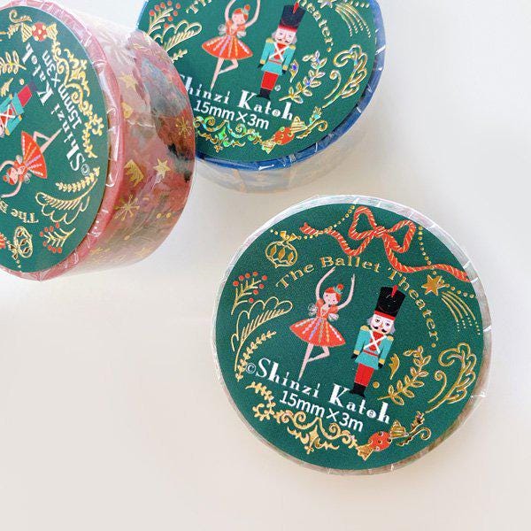 Ballet Theater Series Gold Foil Washi Tape - Coppelia