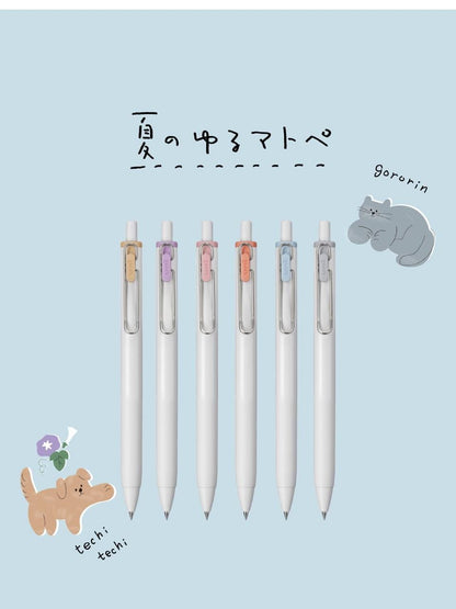 Uni-ball One 0.38mm / 0.5mm Gel Pen Set - Yuru Matope Color