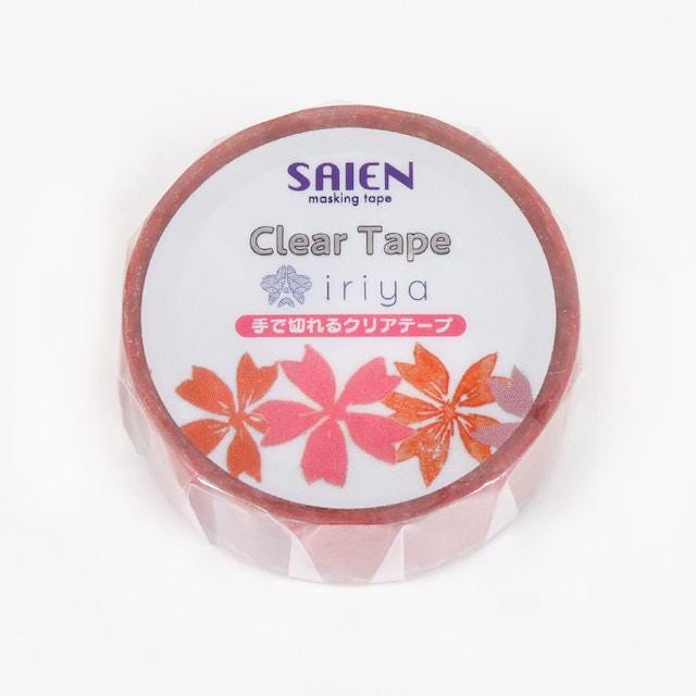 Saien x IRIYA Ariane GERARD Paris Collection Clear Tape  - Sakura