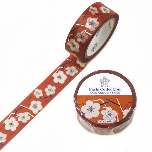 Saien x IRIYA Ariane GERARD Paris Collection Gold Foil Washi Tape  - Terracotta