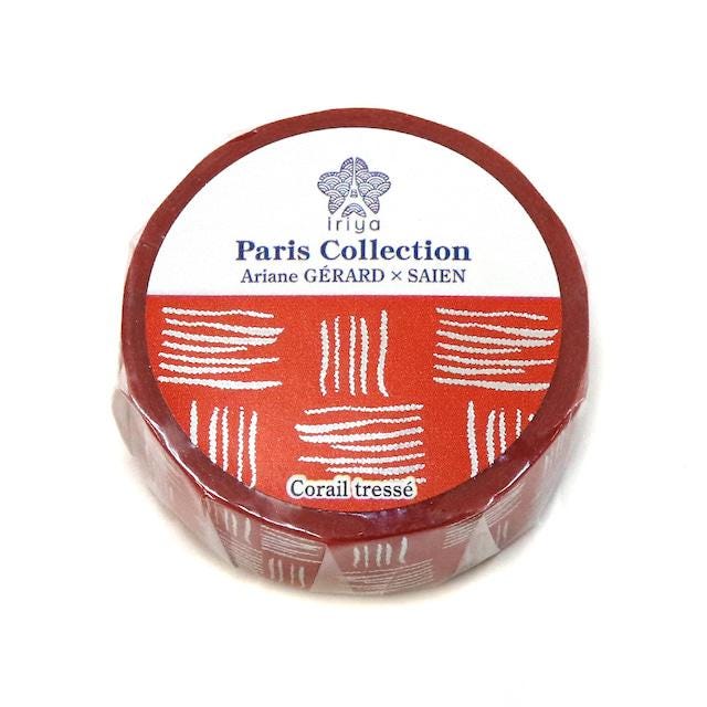 Saien x IRIYA Ariane GERARD Paris Collection Gold Foil Washi Tape  - Corail Tresse