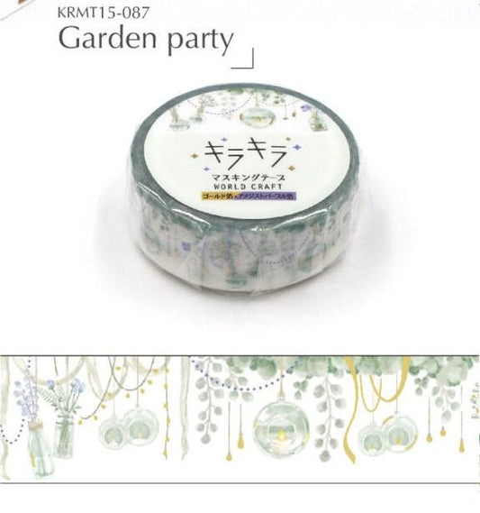 KiraKira Sparkling Foiled Collection Series Vol.8 Washi Tape  - Garden party