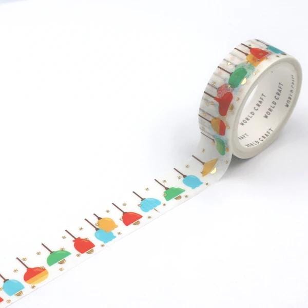 KiraKira Memory Foiled Collection Series Vol.8 Washi Tape  - Retro pop light