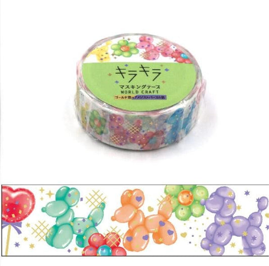 KiraKira Memory Foiled Collection Series Vol.8 Washi Tape  - Balloon party