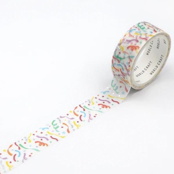 KiraKira Fancy Foiled Collection Series Vol.8 Washi Tape  - Confetti