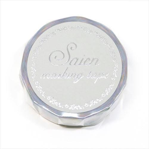 Saien Foil Series Silver Foil Washi Tape  - Bubble Savon