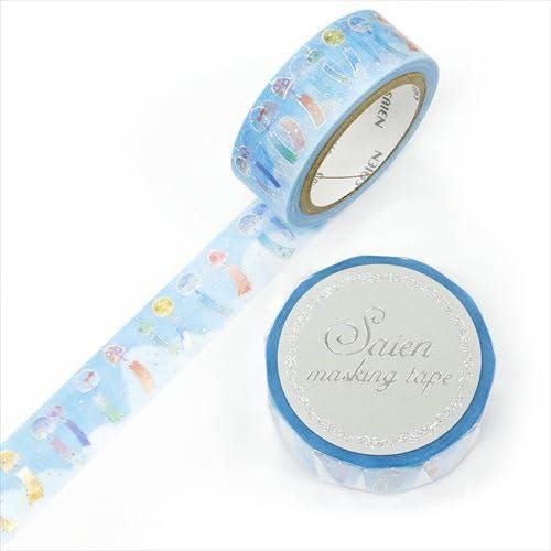 Saien Foil Series Silver Foil Washi Tape  - Wind Chime